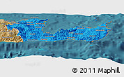 Political Panoramic Map of Lasithi, satellite outside
