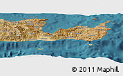 Satellite Panoramic Map of Lasithi