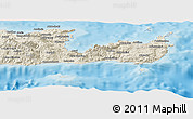 Shaded Relief Panoramic Map of Lasithi