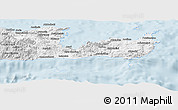 Silver Style Panoramic Map of Lasithi