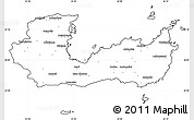 Blank Simple Map of Lasithi, cropped outside