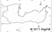 Blank Simple Map of Lasithi, no labels