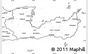Blank Simple Map of Lasithi