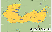 Savanna Style Simple Map of Lasithi, cropped outside