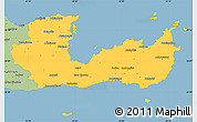 Savanna Style Simple Map of Lasithi