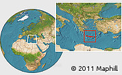 Satellite Location Map of Kriti, within the entire country