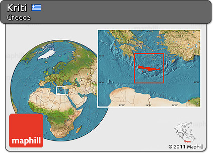 Satellite Location Map of Kriti