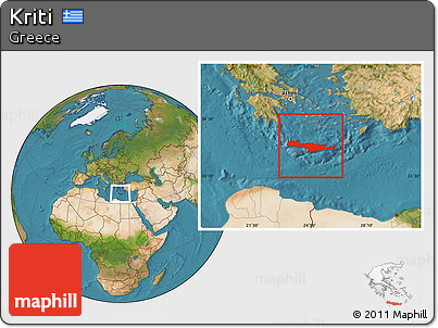 Satellite Location Map of Kriti