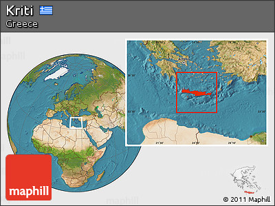 Satellite Location Map of Kriti
