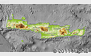 Physical Map of Kriti, darken, desaturated