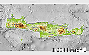 Physical Map of Kriti, desaturated