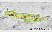 Physical Map of Kriti, lighten, desaturated