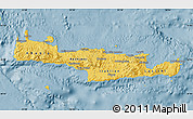Savanna Style Map of Kriti, single color outside