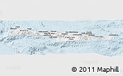 Gray Panoramic Map of Kriti, single color outside