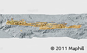 Satellite Panoramic Map of Kriti, lighten, semi-desaturated