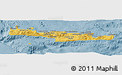 Savanna Style Panoramic Map of Kriti, single color outside