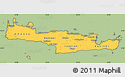 Savanna Style Simple Map of Kriti, cropped outside