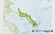 Physical Map of Agion Oros, lighten