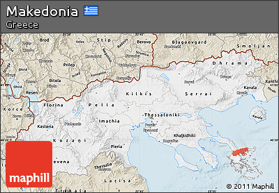 Classic Style Map of Makedonia