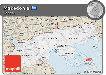 Classic Style Map of Makedonia