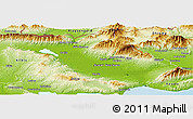 Physical Panoramic Map of Serrai