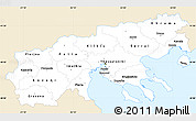 Classic Style Simple Map of Makedonia, single color outside