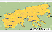 Savanna Style Simple Map of Makedonia, cropped outside