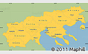 Savanna Style Simple Map of Makedonia, single color outside