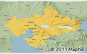 Savanna Style 3D Map of Thessaloniki