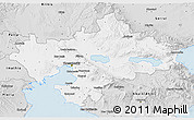Silver Style 3D Map of Thessaloniki