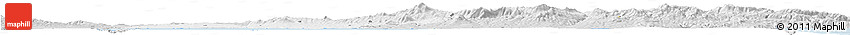 Silver Style Horizon Map of Thessaloniki