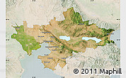 Satellite Map of Thessaloniki, lighten