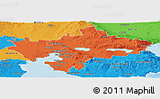 Political Panoramic Map of Thessaloniki