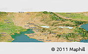 Satellite Panoramic Map of Thessaloniki