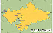 Savanna Style Simple Map of Thessaloniki, cropped outside