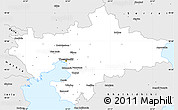 Silver Style Simple Map of Thessaloniki
