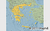 Savanna Style Map of Greece