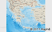 Shaded Relief Map of Greece