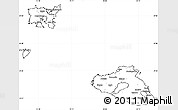Blank Simple Map of Lesvos, cropped outside