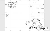 Blank Simple Map of Lesvos