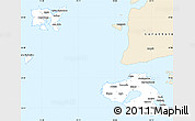 Classic Style Simple Map of Lesvos