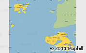 Savanna Style Simple Map of Lesvos
