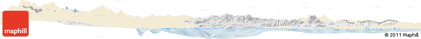 Classic Style Horizon Map of Argolis, single color outside