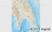 Shaded Relief Map of Lakonia