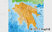 Political Shades Map of Peloponissos