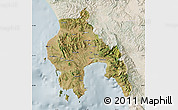 Satellite Map of Messinia, lighten