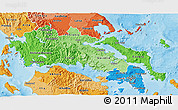 Political Shades 3D Map of Sterea Ellas