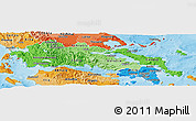 Political Shades Panoramic Map of Sterea Ellas