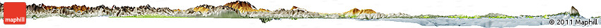 Physical Horizon Map of Thessalia, semi-desaturated