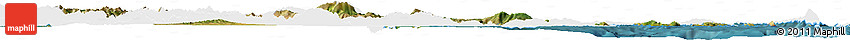 Satellite Horizon Map of Thessalia, single color outside